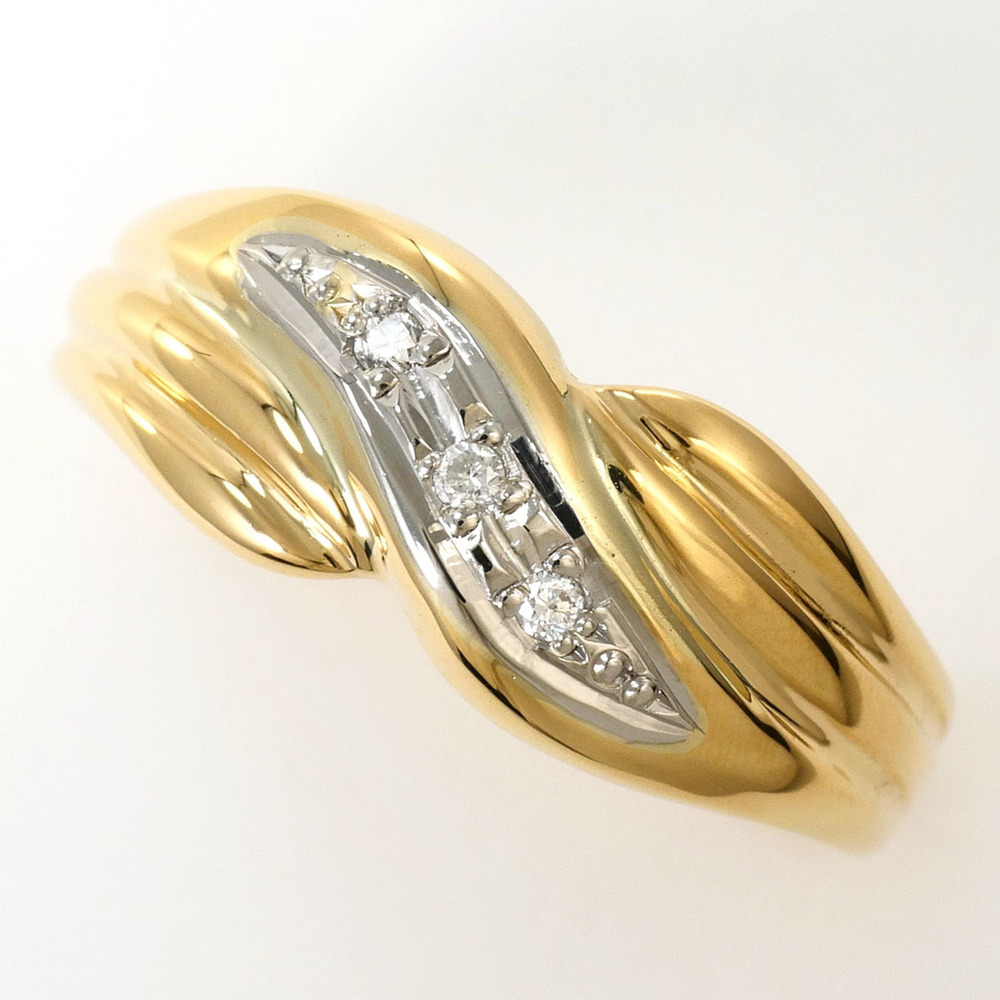 VINTAGE 18k Gold Diamond Ring
